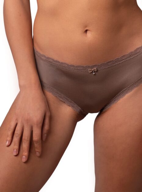 Produkt: Gładkie Majtki Bikini Połyskująca Mikrofibra DM-6236