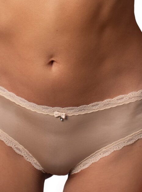 Produkt: Gładkie Majtki Bikini Z Połyskującej Mikrofibry DM-6236