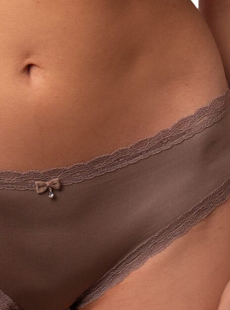 Produkt: Gładkie Majtki Bikini Połyskująca Mikrofibra DM-6236