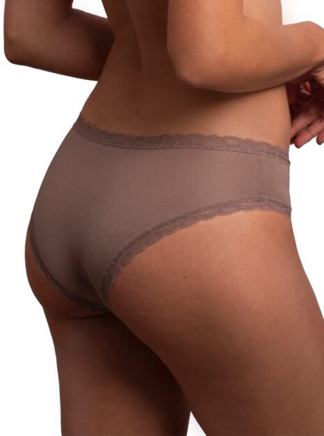 Produkt: Gładkie Majtki Bikini Połyskująca Mikrofibra DM-6236