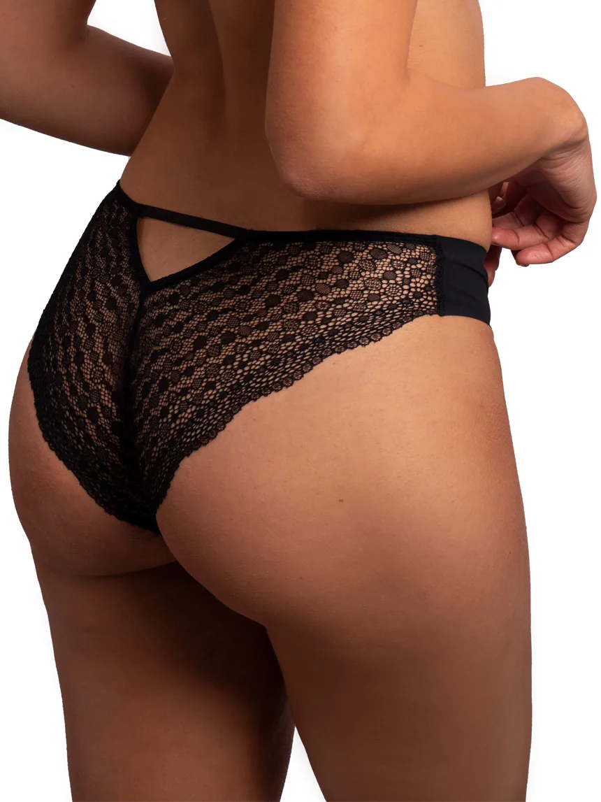 ProductMicrofiber And Lace Bikini Briefs DM-6295