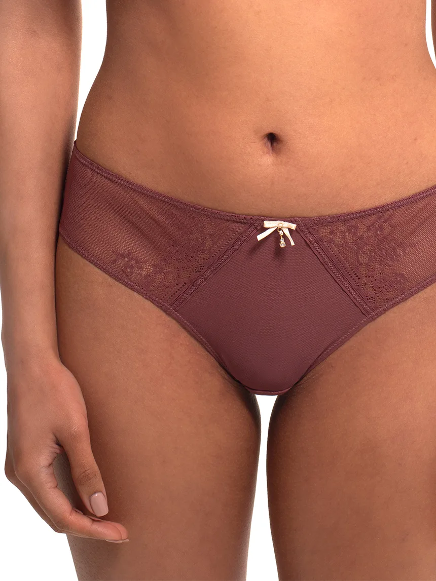 Produkt: Majtki Koronkowe Z Siateczkową Wstawką DM-6296