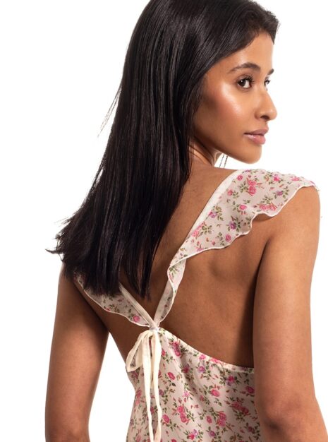 ProductTransparent Nightdress Flower Print DK-349
