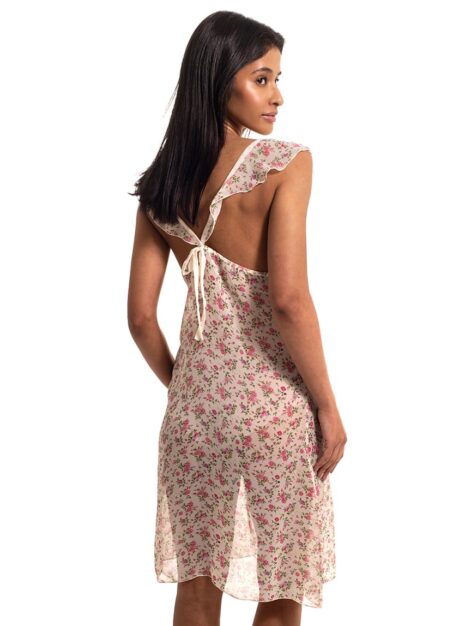 ProductTransparent Nightdress Flower Print DK-349