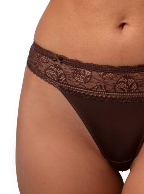 Produkt: Koronkowe Stringi Z Mikrofibrą DM-6190