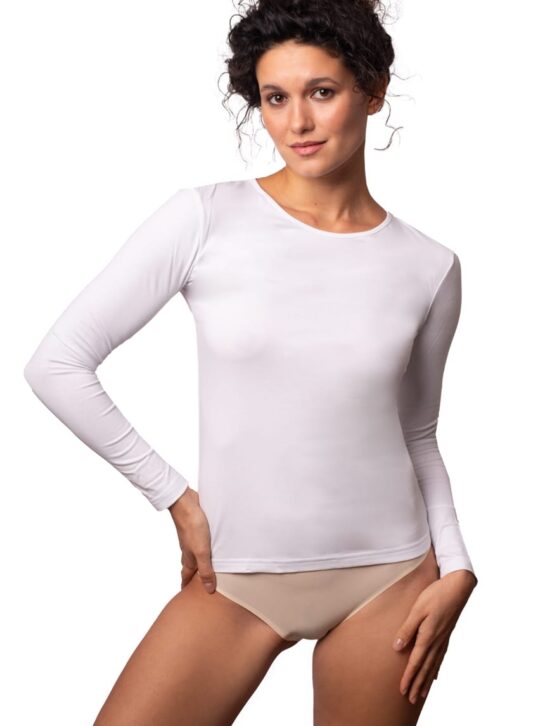 Produkt: Bawełniana Koszulka Damska Z Długim Rękawem DK-301