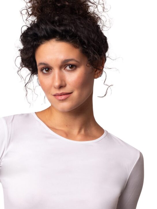 Produkt: Bawełniana Koszulka Damska Z Długim Rękawem DK-301