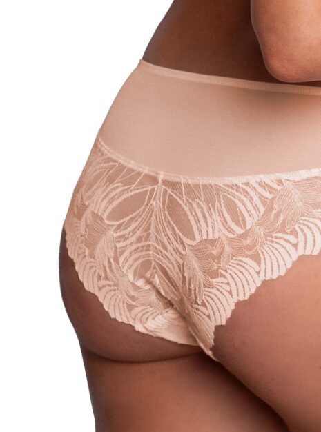 Produkt: Majtki Bikini Z Koronkowym Pasem i Siateczką DM-6356